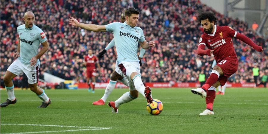 Liverpool Vs West Ham United - The Reds Naik ke Posisi Kedua, Mohamed Salah Jadi Top Scorer