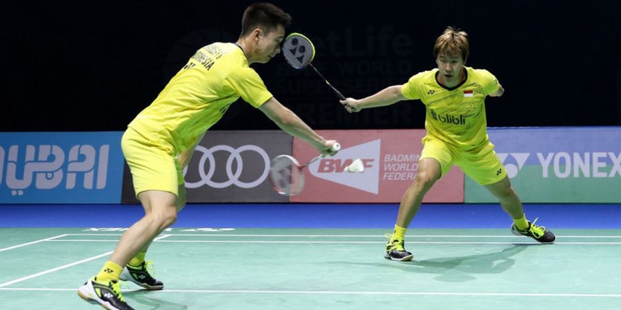 BWF Superseries Finals 2017 - Marcus Gideon/Kevin Sanjaya Takluk dari Ganda Jepang