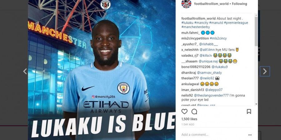 Bantu Manchester City Cetak 2 Gol, Romelu Lukaku Disindir Meme-meme Lucu Ini, Nomor 6 Bikin Nyesek