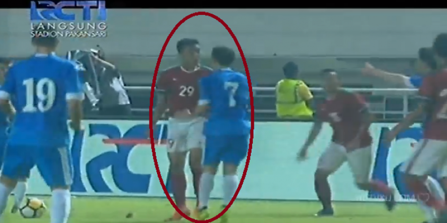 Panas, Septian David Terlibat Aksi Tak Terpuji dengan Pemain Uzbekistan Hingga Dihukum Wasit!