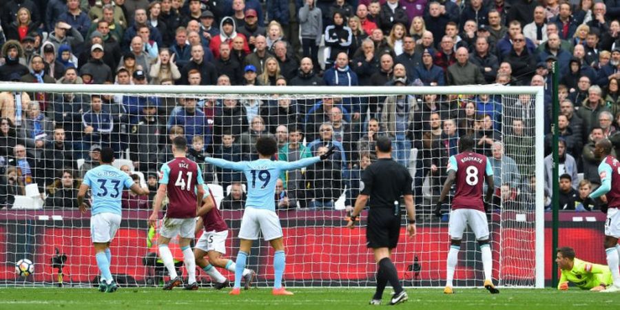 West Ham United Vs Manchester City - Sayap The Citizens Tampil Mematikan di Babak Pertama