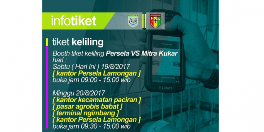 Jelang Laga Persela vs Mitra Kukar - Panpel Bikin Terobosan Unik Jual Tiket Keliling, Ini Jadwal dan Lokasinya