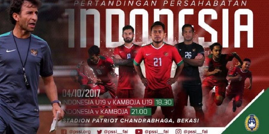 Hashtag Pekan Timnas Mewarnai Laga Persahabatan Indonesia Vs Kamboja