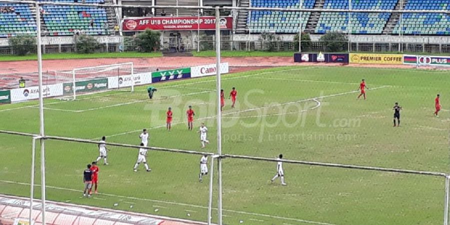 Indonesia Vs Myanmar - Babak Pertama Milik Skuat Garuda Nusantara