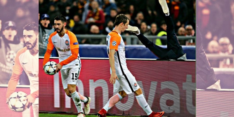 Begini Akting Ball Boy AS Roma Usai Terkena Aksi Brutal Pemain Shakhtar Donetsk