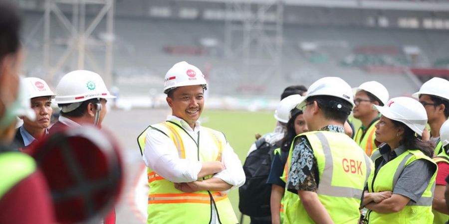 Persiapan Asian Games 2018, Menpora Tinjau Renovasi Gelora Bung Karno