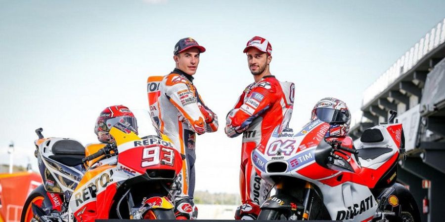 Mengejutkan, Marc Marquez 2 Kali Lebih Lama di Posisi Terdepan Dibanding Andrea Dovizioso