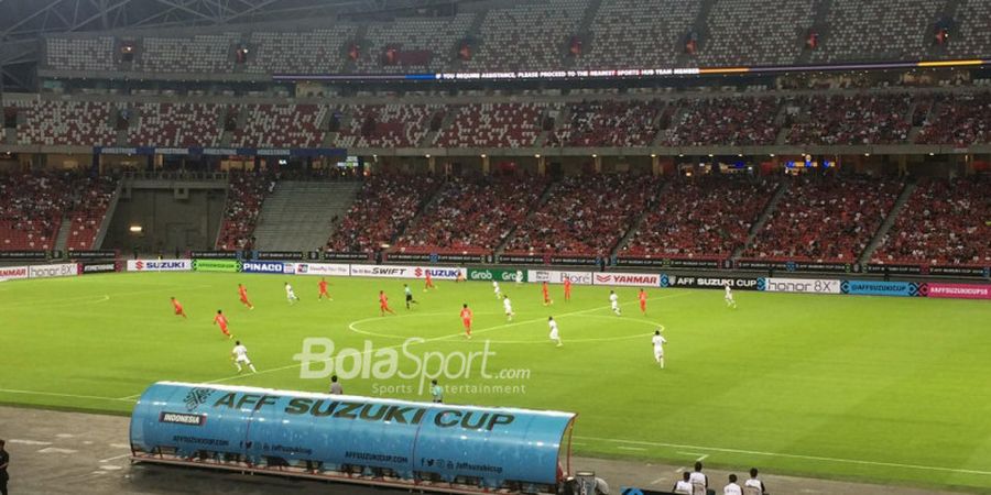 Piala AFF 2018 - Timnas Indonesia Tertinggal dari Singapura pada Babak Pertama