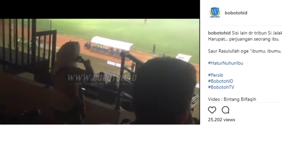 Reaksi Netizen Melihat Ada Ibu Menimang Anak di Tengah Tribune Stadion yang Ramai Suporter