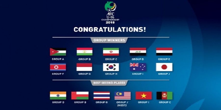 Kualifikasi Piala Asia U-16 - Daftar Runner-up Terbaik Ternyata Didominasi Negara Asia Tenggara! 