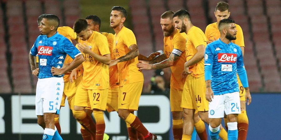 Babak I - Punya Banyak Peluang, Napoli Justru Tertinggal dari AS Roma