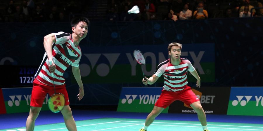 All England Open 2018 - Marcus Gideon/Kevin Sanjaya Dapat Keuntungan dari Kesalahan Lawan