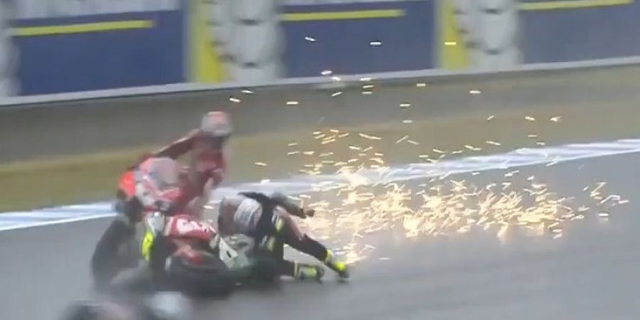 VIDEO - Kronologi Tabrakan Jorge Lorenzo dengan Cal Crutchlow di Latihan Bebas Pertama GP Jepang