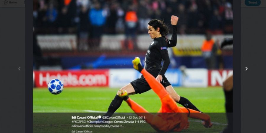 Starting XI PSG Vs Manchester United - Comeback Edinson Cavani