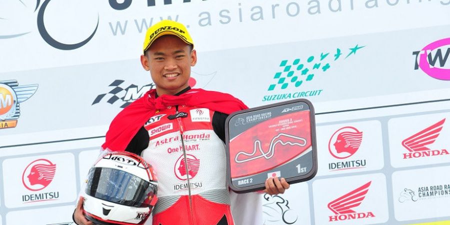 Naik Podium Kampiun Lagi, Rheza Danica Semakin Kokoh di Puncak Klasemen AP250 ARRC 2018