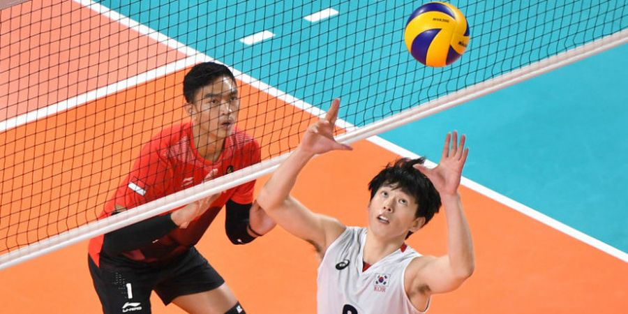 Voli Indoor Asian Games 2018 - Tim Putra Indonesia Kalah Teknik dan Kolektivitas dari Korea Selatan