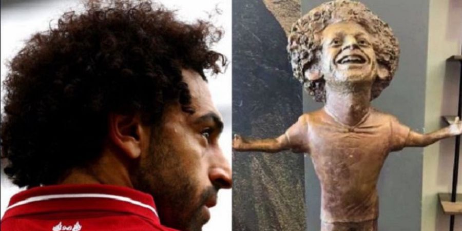 Patung Mohamed Salah Jadi Bahan Candaan di Internet