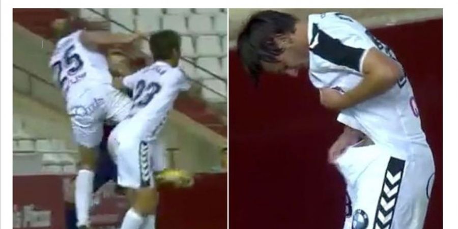 VIDEO - Ngilu! Pemain Liga Spanyol Ini Dapat 10 Jahitan di Bagian yang Tak Terduga karena Tabrakan dengan Rekan Setim, Begini Kejadiannya