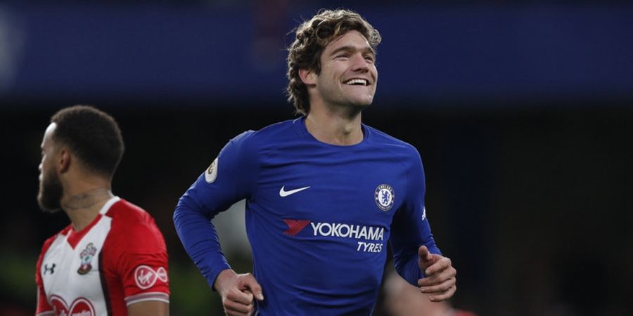 Hasil Chelsea Vs Southampton - Gol Indah Marcos Alonso Bernilai Tiga Poin