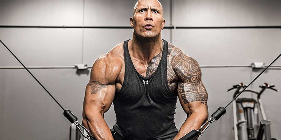 Inilah Rahasia The Rock Membentuk Keindahan Otot Tubuhnya