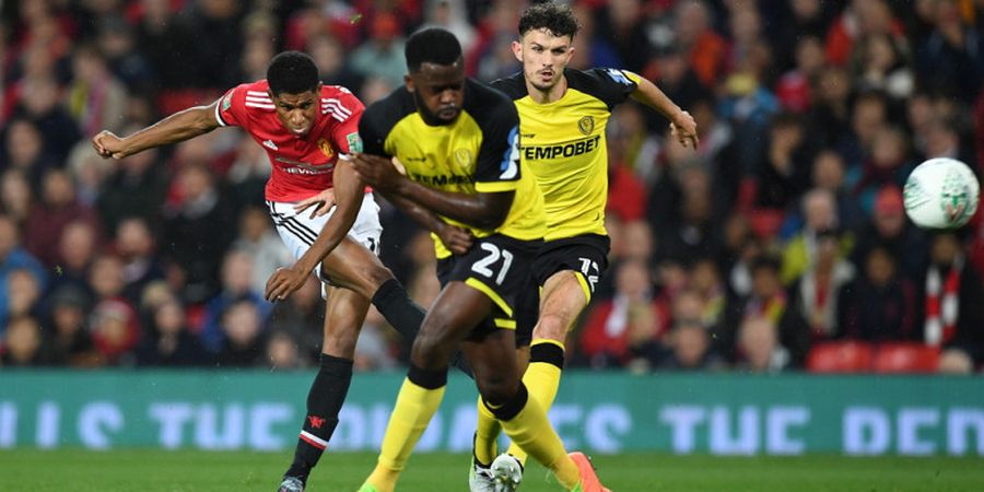 Rashford Gemilang, Manchester United Sukses Bekuk Burton Albion 4-1