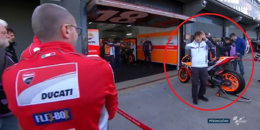 Video - Kru Ducati Diusir Saat Perhatikan Motor dari Tim Honda