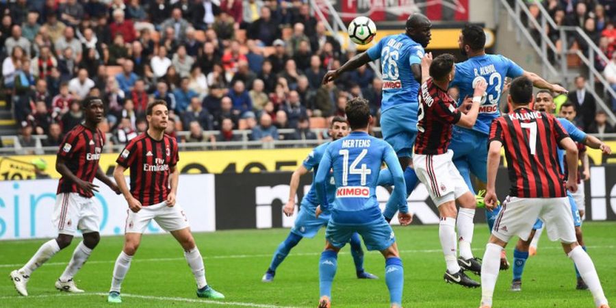 Hasil Babak I AC Milan Vs Napoli - Sengit, Skor Kacamata Bertahan hingga Turun Minum