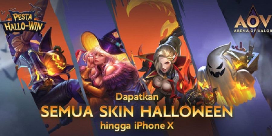 Adakan Pesta Hallo-Win, AOV Bagi-bagi Skin Halloween Hingga iPhone X Gratis