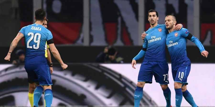 AC Milan Vs Arsenal - Gol Mkhitaryan dan Ramsey Bikin Publik San Siro Terdiam