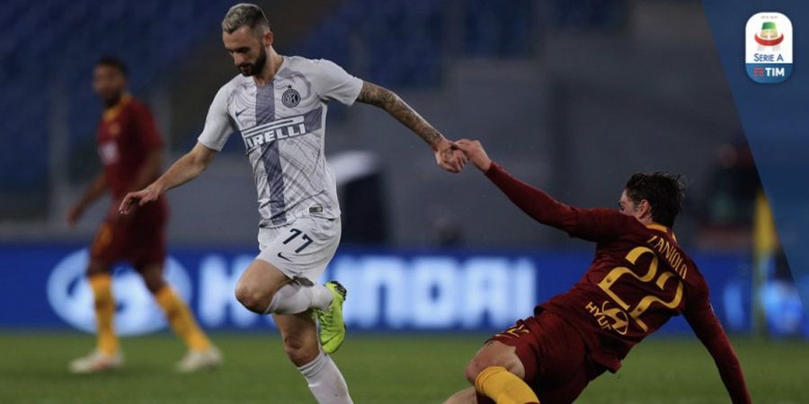 Hasil Liga Italia - Unggul 2 Kali, Inter Milan Tertahan di Kandang AS Roma