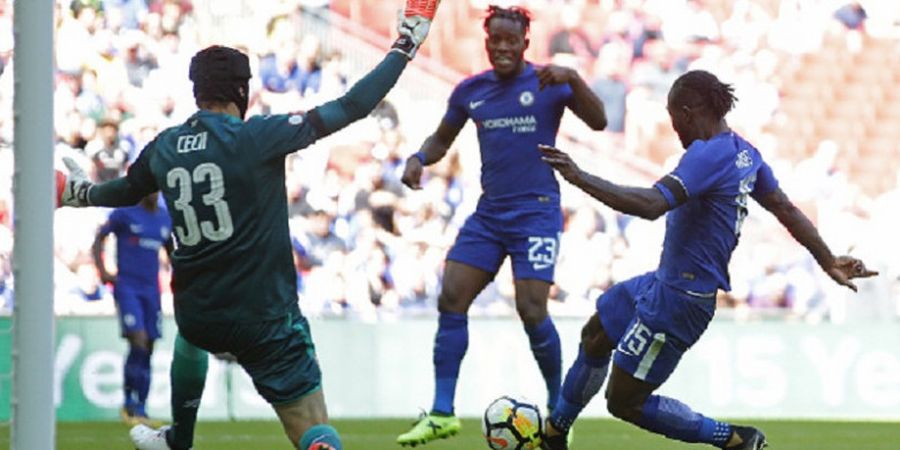 Akhiri Paceklik 27 Laga, Moses Bawa Chelsea Unggul 1-0 atas Arsenal di Community Shield