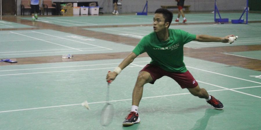 Ups! Jelang Piala Thomas 2018 Jonatan Christie dan Anthony Sinisuka Ginting Malah Bersaing Soal Ini