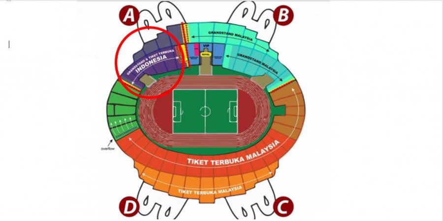 Indonesia vs Malaysia - Nyempil Dipojok dan Cuma Dapat Tempat Sedikit, Bagaimana Nasib Suporter Indonesia?