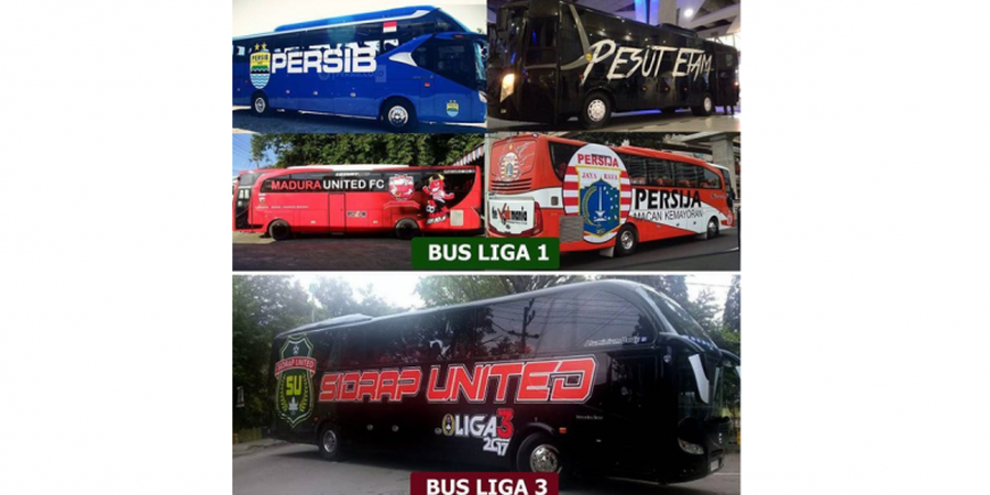 Bus Liga 1 Kalah Mewah dengan Bus Liga 3 Indonesia Ini