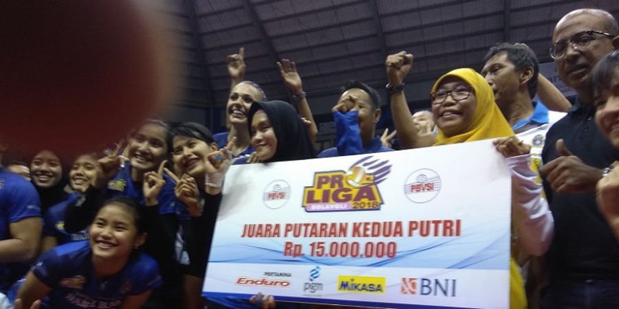 Proliga 2018 - Tim Putri Bank BJB Jadi Juara Putaran Kedua