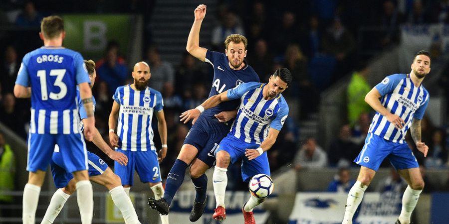 Hasil Brighton Vs Tottenham Hotspur - Gol Harry Kane Saja Tidak Cukup!