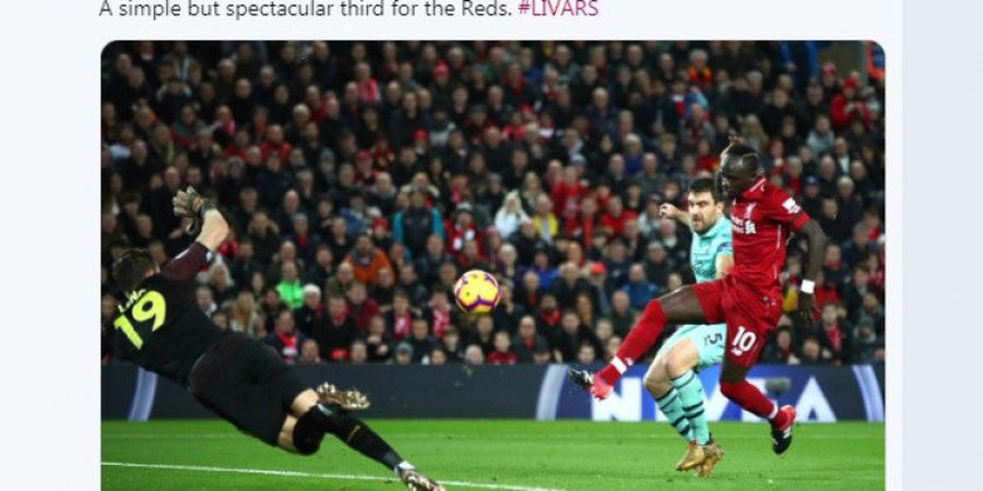 Liverpool Vs Arsenal - Hujan 5 Gol pada Babak Pertama