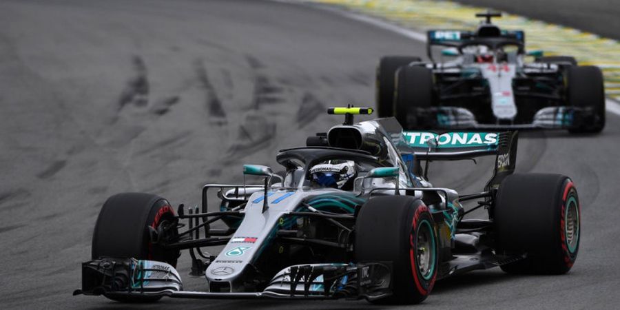 Hasil FP2 F1 GP Brasil 2018 - Bebas Hambatan, Valtteri Bottas dan Lewis Hamilton Bawa Mercedes Melesat