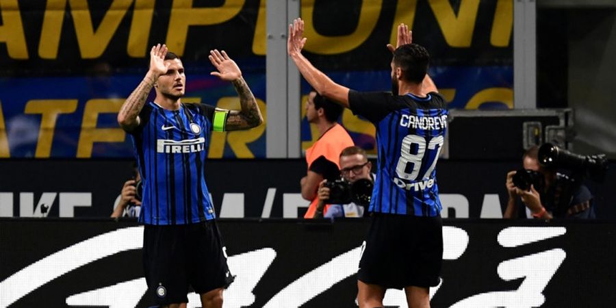 VIDEO - 2 Gol Mauro Icardi Bawa Inter Milan Ungguli Fiorentina di Babak Pertama Liga Italia