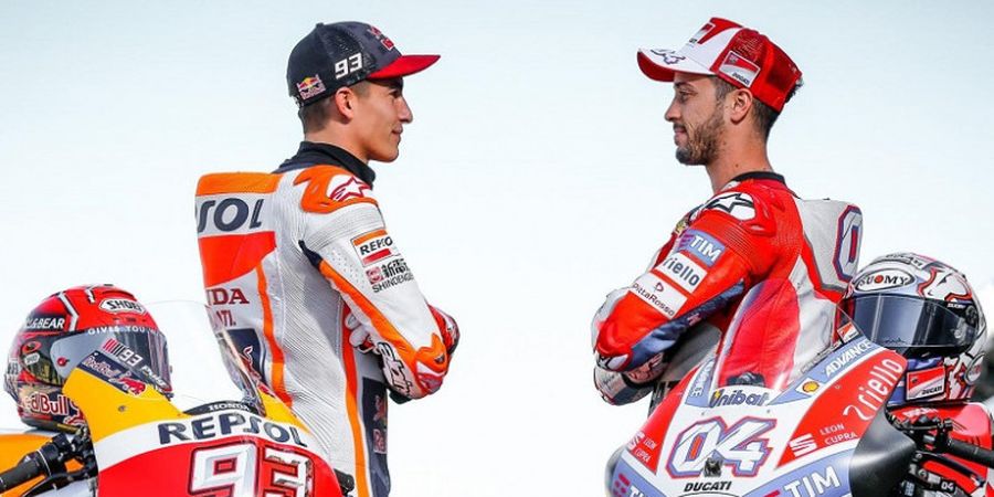 Andrea Dovizioso Dapat Penghargaan, Marc Marquez Sebut Sang Rival Kurang Ajar