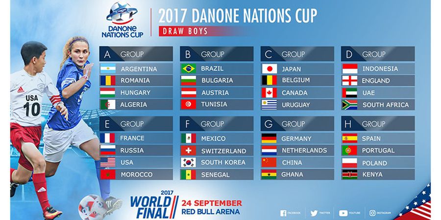 Garuda Muda Indonesia Siap Berlaga di Ajang Danone Nations Cup 2017 Amerika Serikat