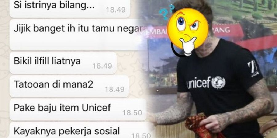 Edan! Curhatan Emak-emak yang Merasa Jijik Ketika Melihat David Beckham di Semarang Ini Bikin Kesel Semua Orang Sejagad Raya