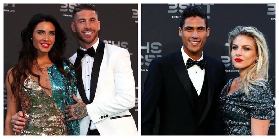 Hadiri Malam Penghargaan Pemain Terbaik, Tunangan Sergio Ramos Masih Kalah Glamor dari Istri Raphael Varane