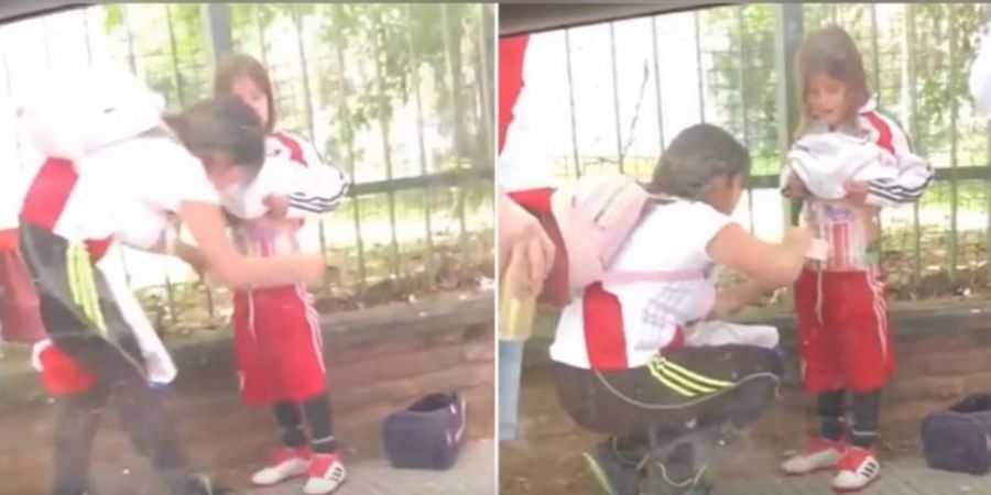 Gila! Fan River Plate Ingin Selundupkan Flare ke Stadion Pakai Tubuh Anak Kecil