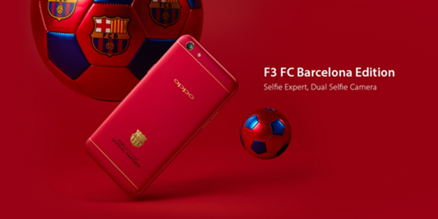 OPPO F3 FC Barcelona Perpaduan Keindahan dan Kecepatan Permainan Lionel Messi dkk