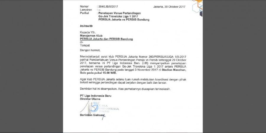 Laga Persija Kontra Persib Dipastikan Digelar di Solo, Akankah Bobotoh Berpeluang Away?