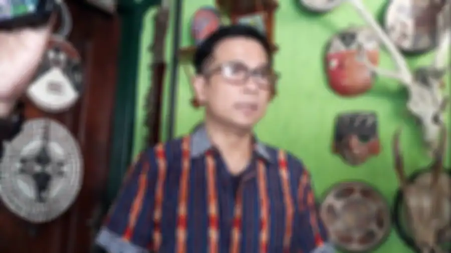 Krisna Mukti saat ditemui tim Grid.ID di kediamannya, kawasan Tebet, Jakarta Selatan pada Sabtu (20/7/2019).