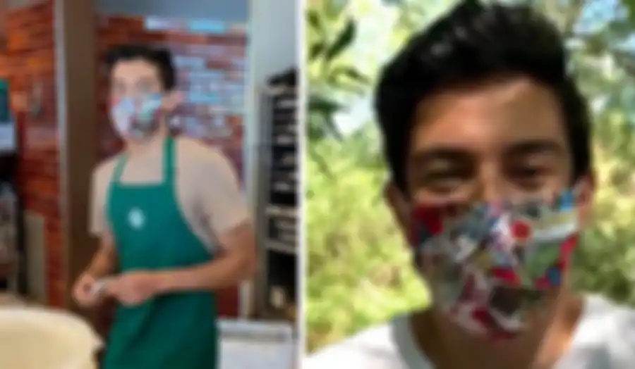Lenin Gutierrez, barista Starbucks yang mendapat tips ratusan juta rupiah karena menolak untuk melayani pelanggan tanpa masker.