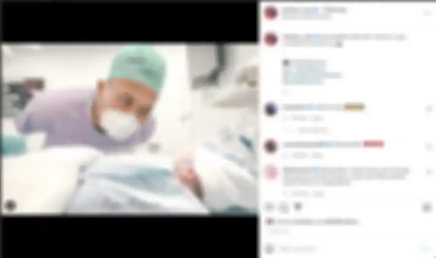 Unggahan Sule atas kelahiran anak terakhirnya.