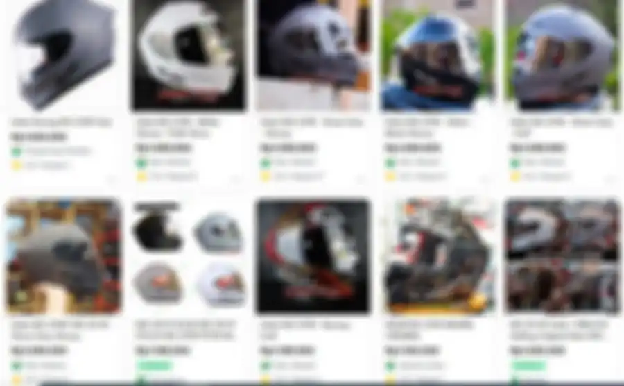 Harga helm full face lokal NJS ZX1R